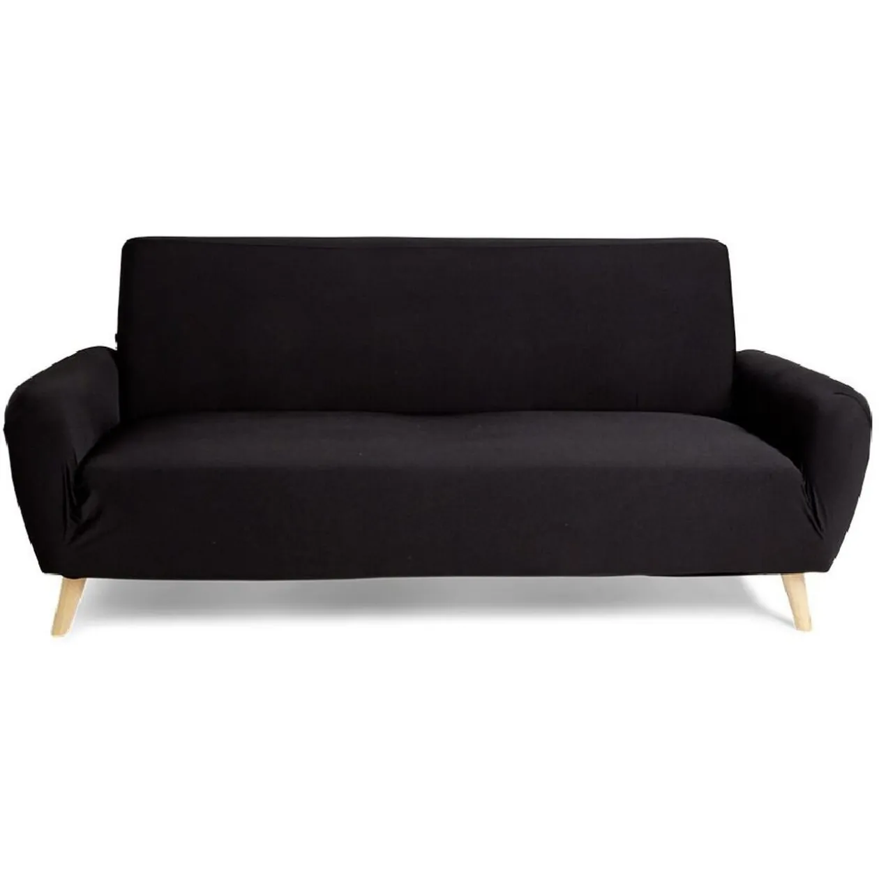 Protège canapé extensible 3 places L195-230cm noir