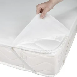 Protège matelas jetable blanc 2 places