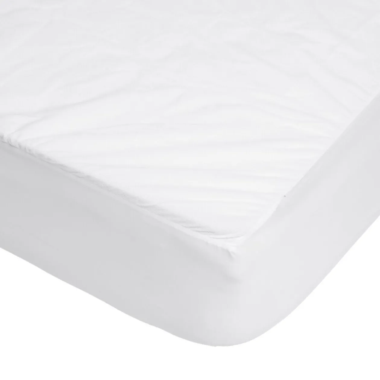 Protège matelas tissu bouclette blanc 160x200cm