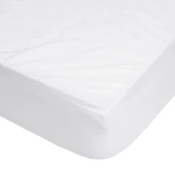 Protège matelas tissu bouclette blanc 90x190cm