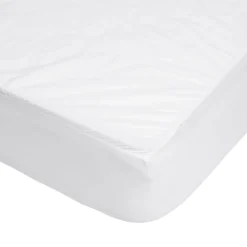 Protège matelas tissu bouclette blanc 140x190cm