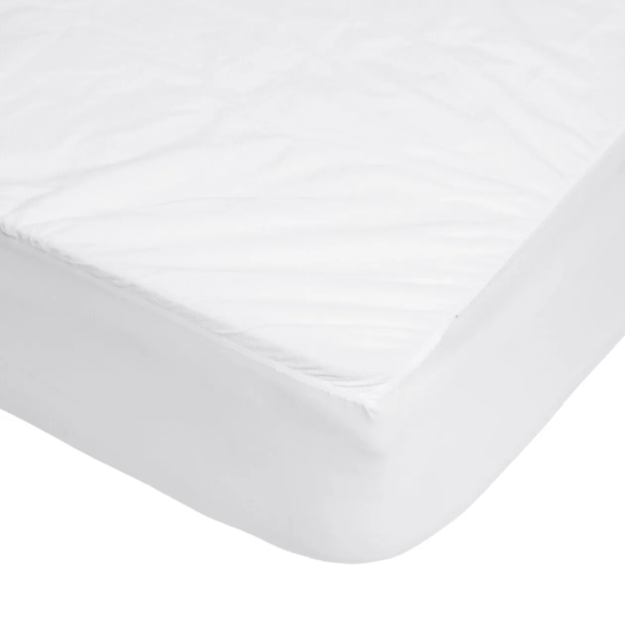Protège matelas tissu bouclette blanc 140x190cm