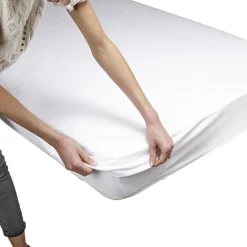 Protège matelas 140x190cm molleton blanc
