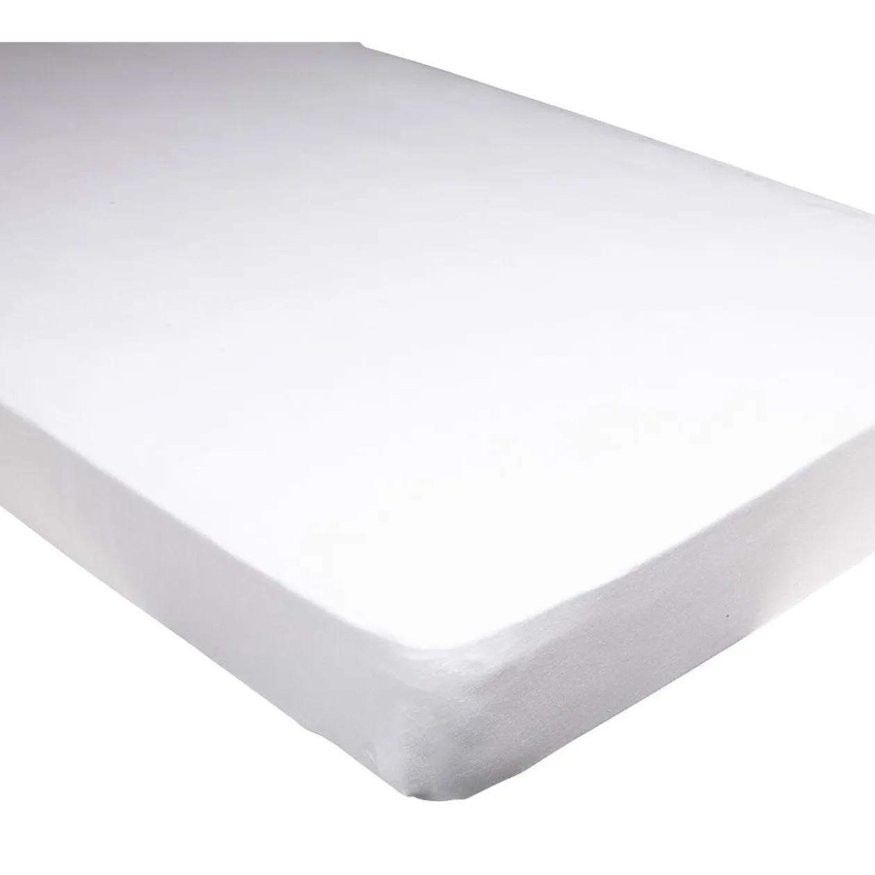 Protège matelas 160x200cm molleton blanc