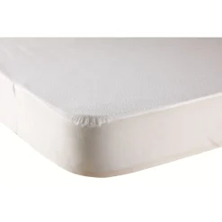 Protège matelas 140x190cm éponge imperméable anti-acariens