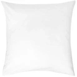Protège oreiller molleton carré blanc 100% coton 65x65cm