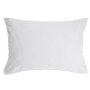 Protège oreiller tissu bouclette blanc 50x70cm