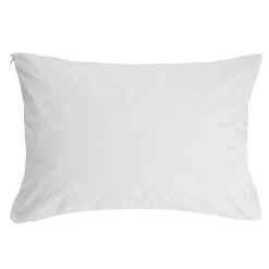 Protège oreiller tissu bouclette blanc 50x70cm