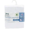 Protège traversin molleton antiacarien antibactérien 100% coton L140cm