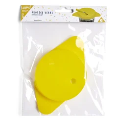 Protège verre couvercle avec paille - 2 modèles