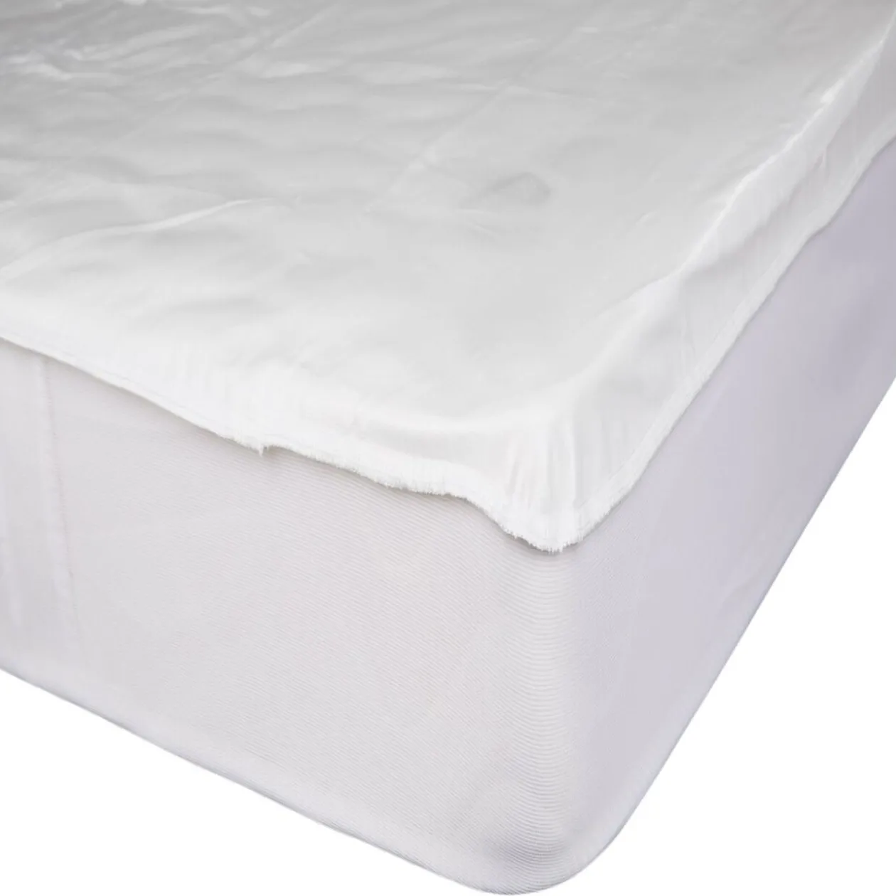 Protège-matelas anti-punaises jersey 160x200x25cm polyester blanc