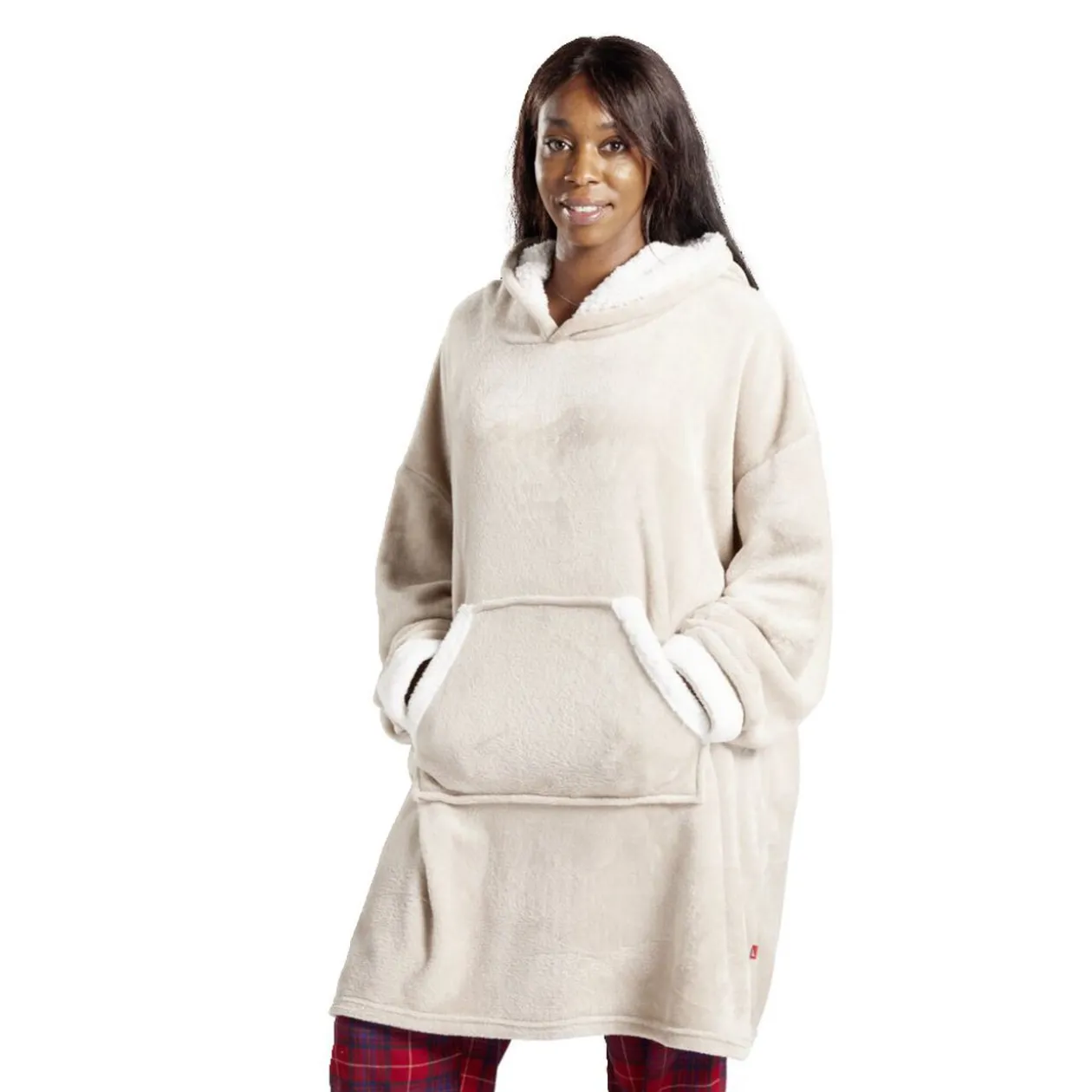 Pul plaid capuche adulte sherpa Taille unique - 4 coloris