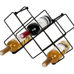 Range bouteille en fer 42x14x28 cm