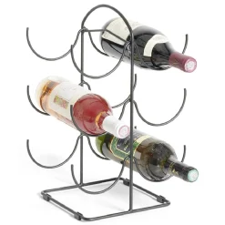 Range bouteille vertical 6 emplacements métal 19x25xH40cm