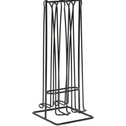 Range capsules de café en métal noir