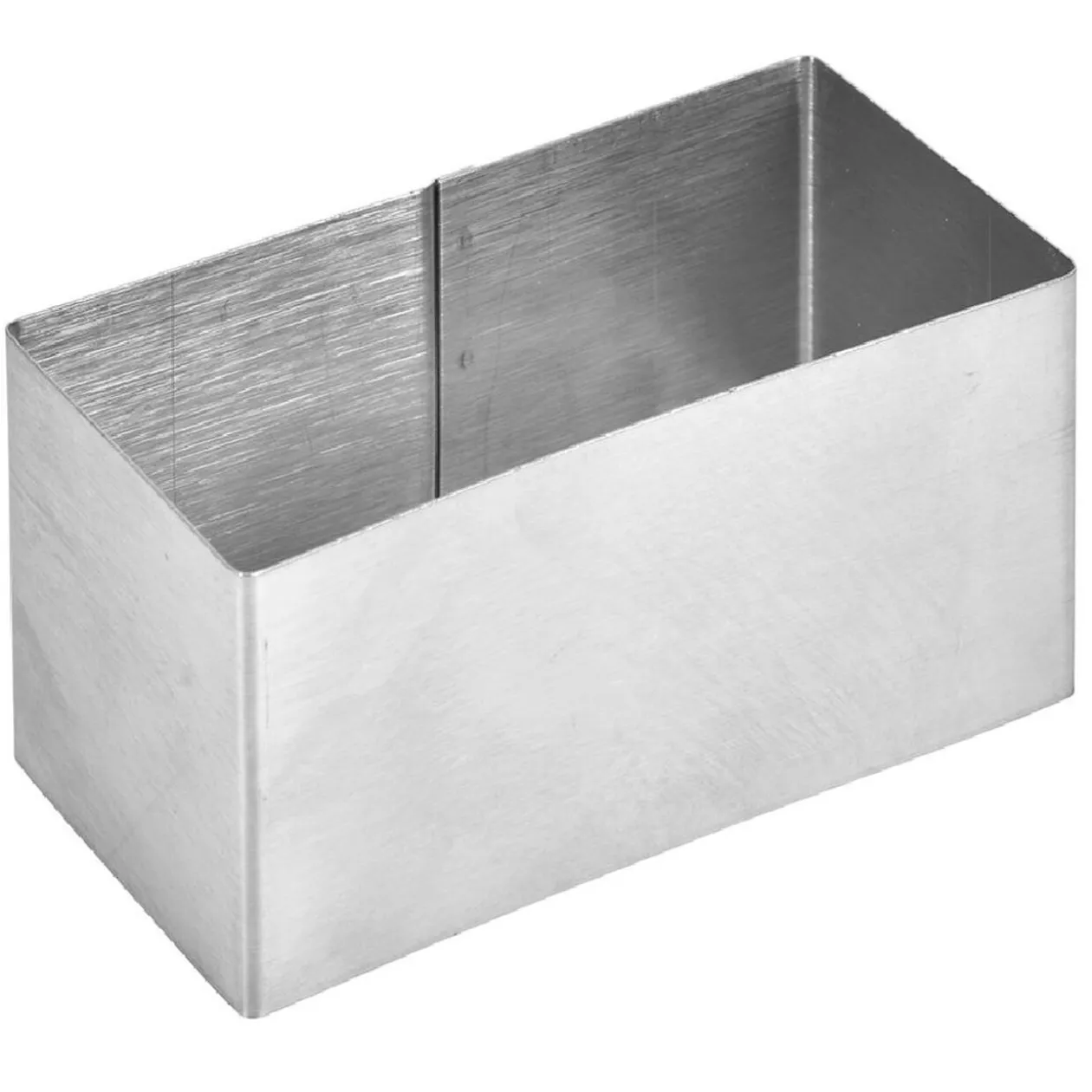 Rectangle de présentation en inox