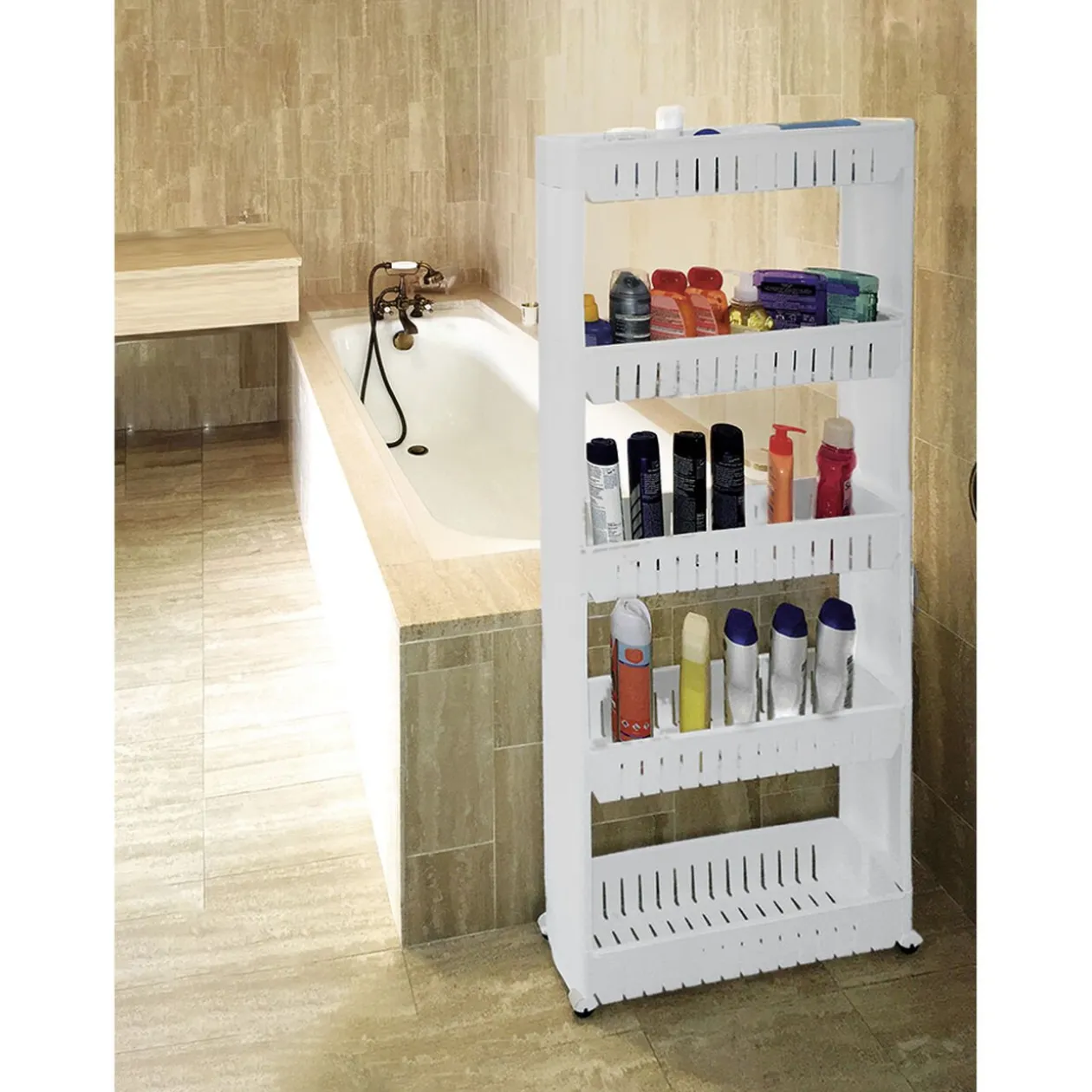 Resserre 2en1 avec fonction table blanc