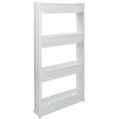 Resserre légume 4 niveaux blanc 54x12,2xH101 cm