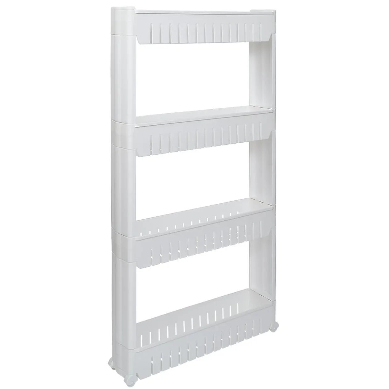 Resserre légume 4 niveaux blanc 54x12,2xH101 cm