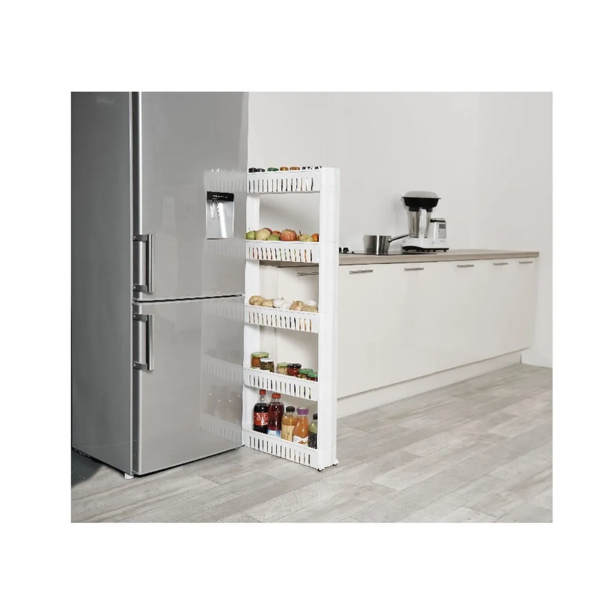 Resserre légumes desserte cuisine 5 niveaux