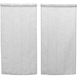 Rideau voilage gris x2