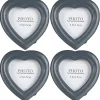 Rond de serviette coeur X 4 Muranu intemporel
