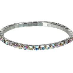 Rond de serviette strass ivoire x4