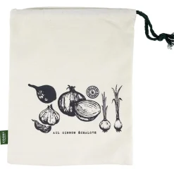 Sac de conservation réutilisable ail oignons et échalotes