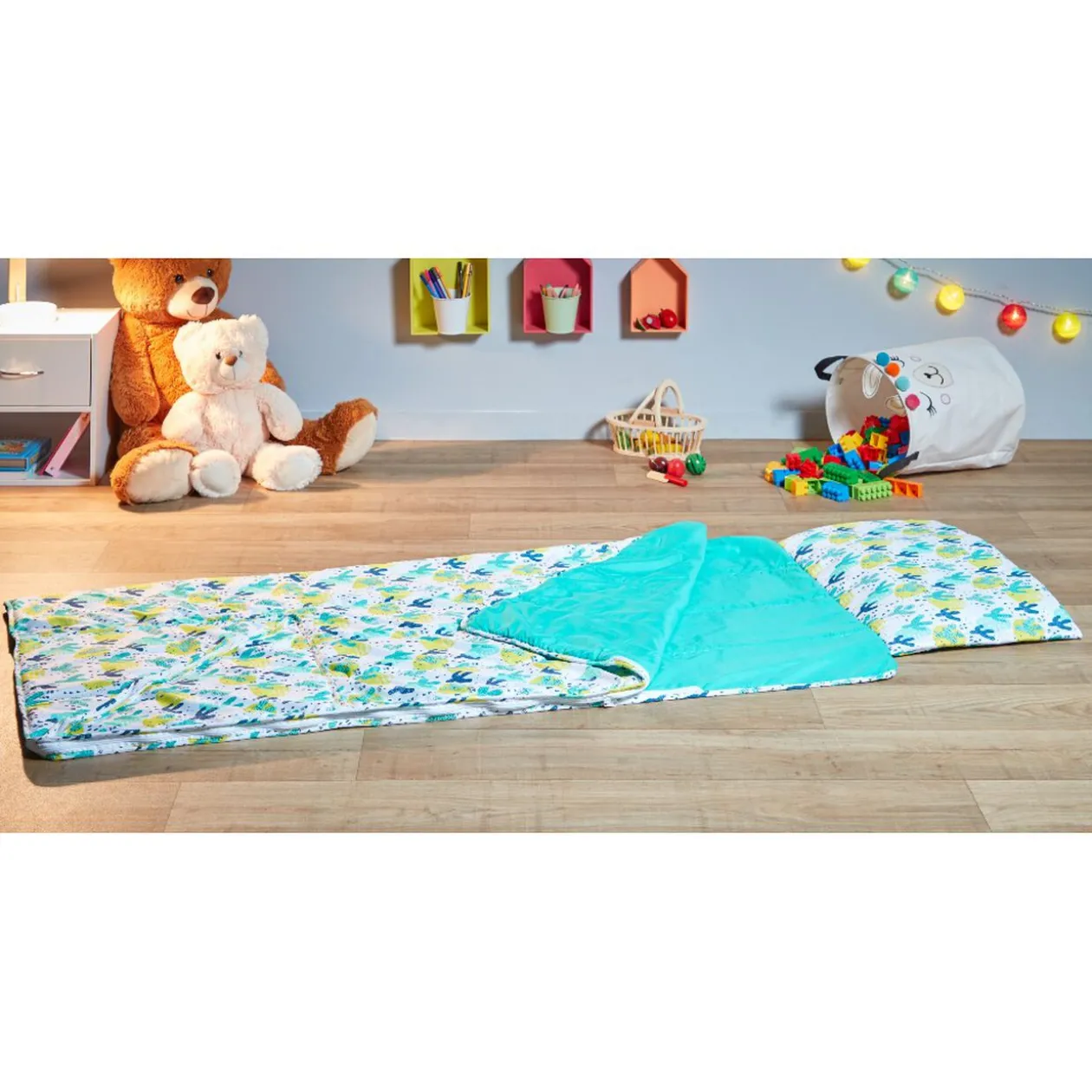 Sac de couchage nomade avec oreiller pour enfant