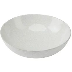 Saladier en porcelaine motif graphique coloré x2