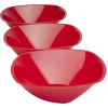 Saladier rouge réutilisable x3
