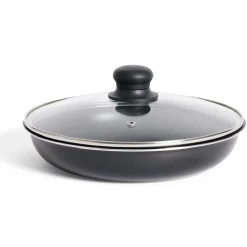 Sauteuse tous feux dont induction sans manche aluminium noir Ø25xH6,5cm