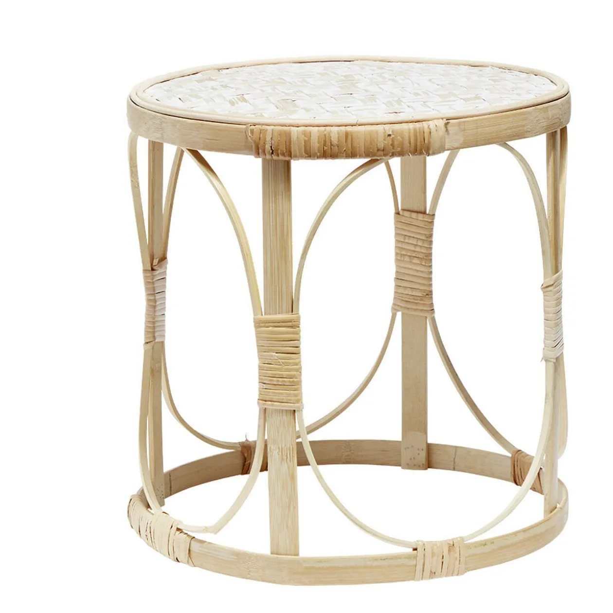 Selette ronde bambou naturel petit modèle