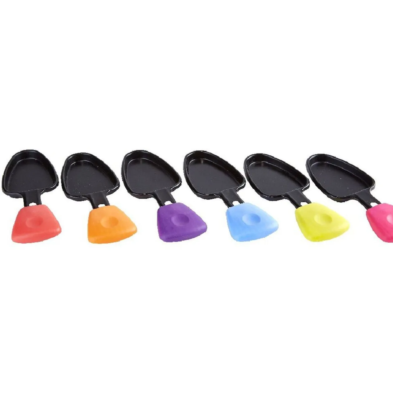 Service à raclette grill caquelon multicolore 6 personnes