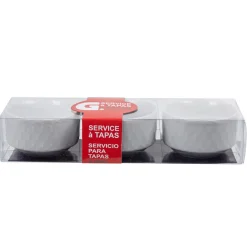 Service à tapas blanc 3 pièces