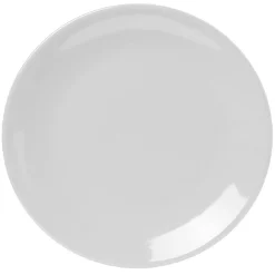 Service à vaisselle blanc en faïence 18 pièces