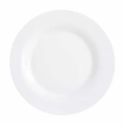 Service vaisselle Luminarc lot de 12 assiettes plates rondes uni blanc
