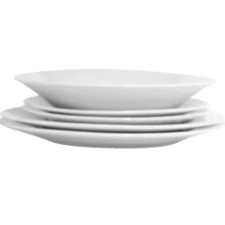Service vaisselle porcelaine blanche