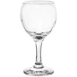 Service Verre ballon à pied transparent - Lot de 12