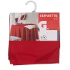 Serviette de table rouge x3
