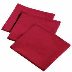 Serviette de table rouge x3