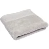 Serviette de toilette coton gris clair