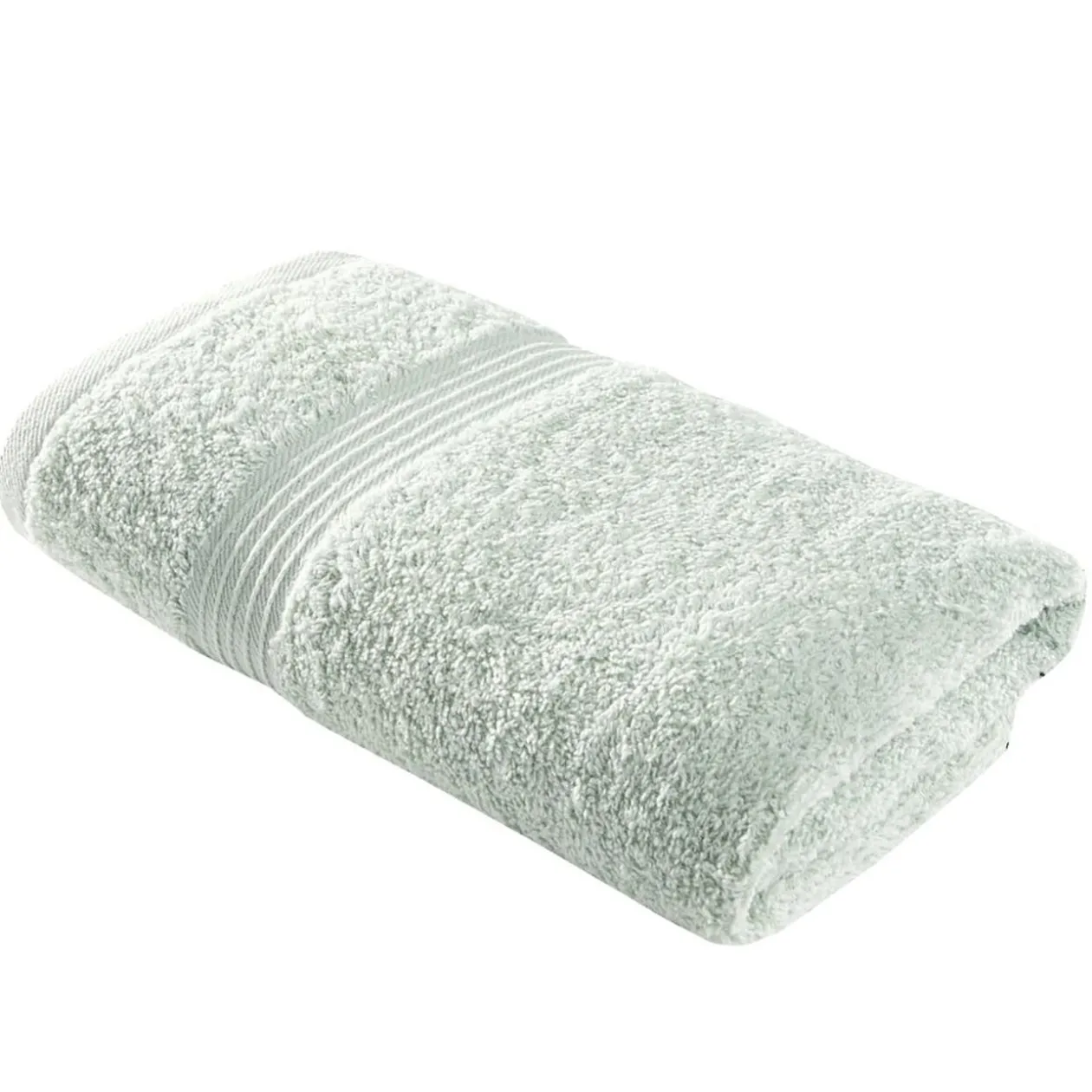 Serviette de toilette 50x90cm coton vert céladon