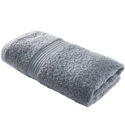 Serviette de toilette 50x90cm coton gris denim