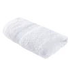 Serviette de toilette 50x90cm coton blanc craie