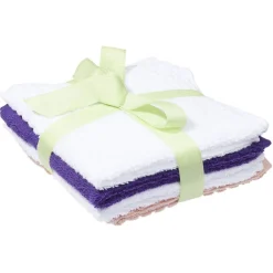 Serviette invité carré multicolore x4