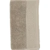 Serviette invité en coton taupe 50x30 cm