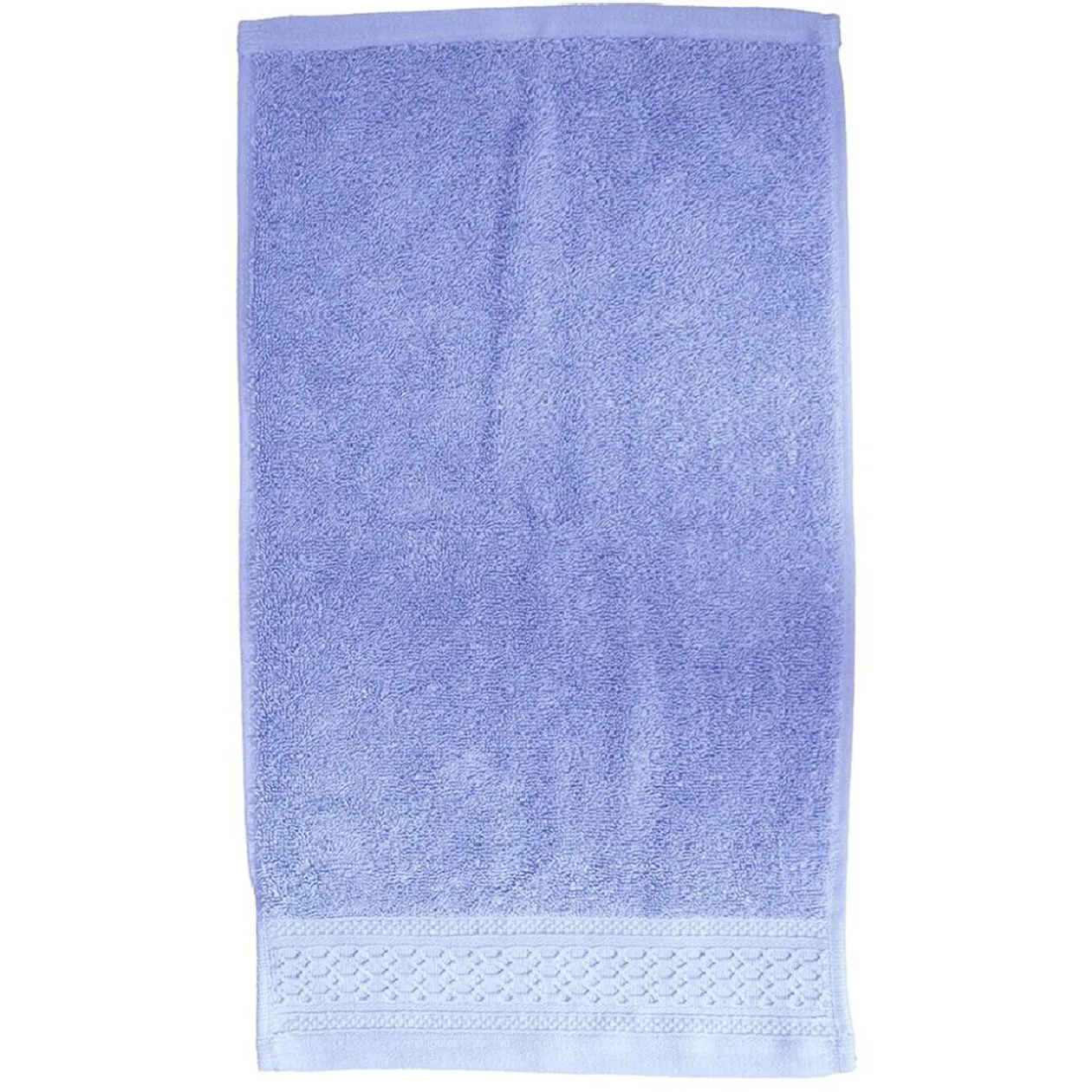 Serviette invité en coton bleu 50x30 cm