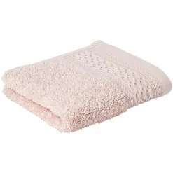 Serviette invité en coton rose 50x30 cm