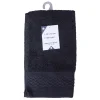 Serviette invité en coton noir 50x30 cm